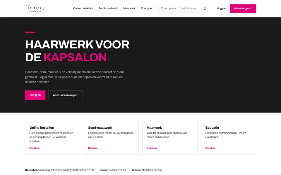 Website Finkers Hairdesign