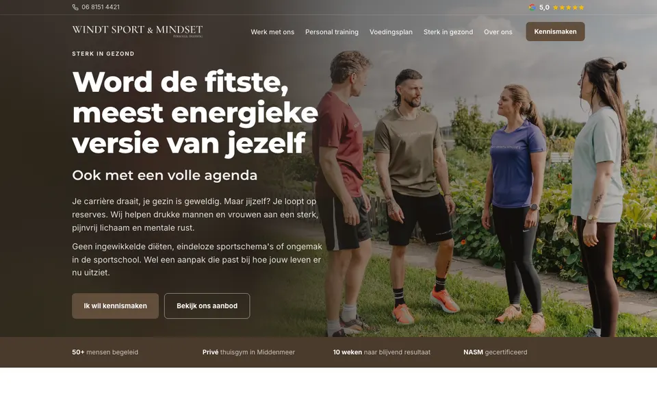 Website Windt Sport & Mindset